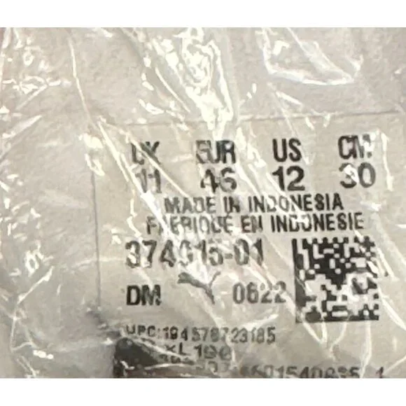 Puma Suede Classic Sneakers Black/White Size 12 US Mens‎ - Picture 7 of 9